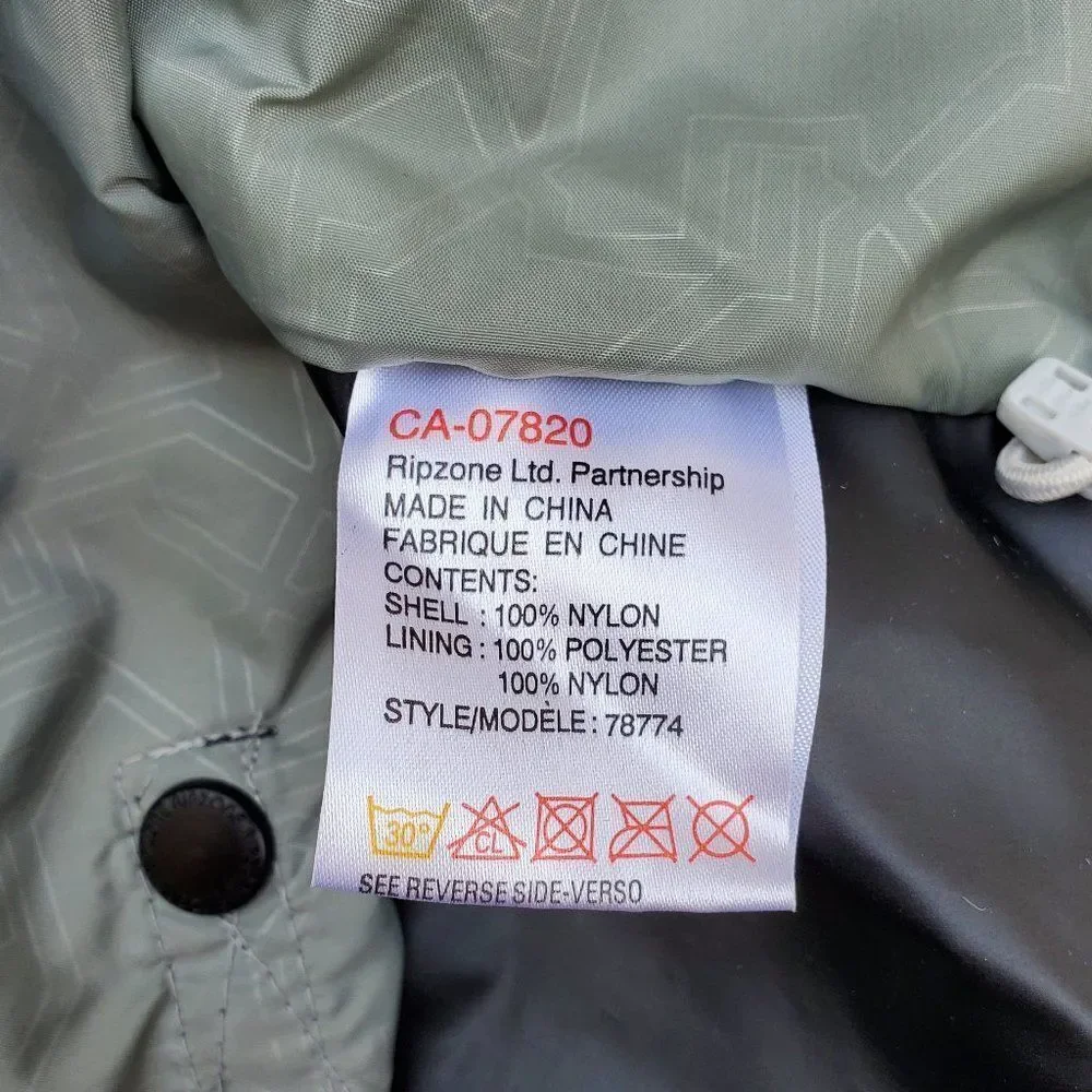 Ripzone Black and Gray Hooded Snow Jacket